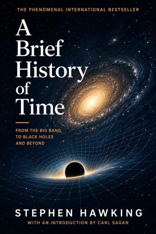 Editorial cover for A Brief History of Time by Stephen Hawking