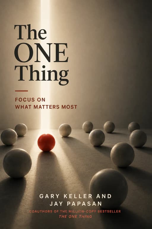 Cover for The ONE Thing by Gary Keller and Jay Papasan